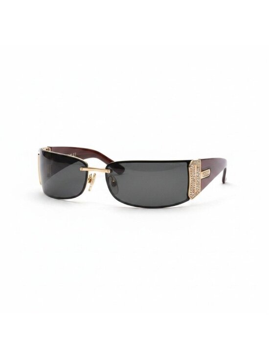 Dolce & Gabbana DG Rimless Sunglasses Black Bordeaux Eyewear D&G main image 9